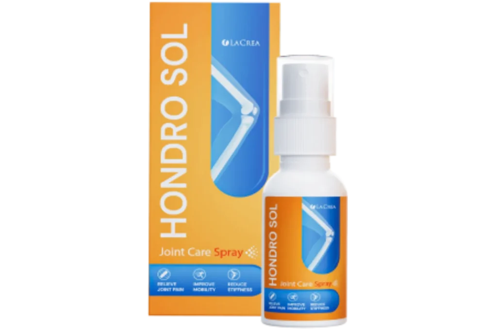 Hondro Sol with packaging and spray bottle for joint care