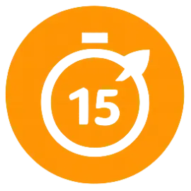 Timer icon representing time and osteoarthritis projections
